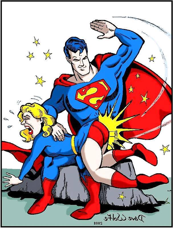 25P Superhero Spanking