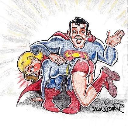 25P Superhero Spanking