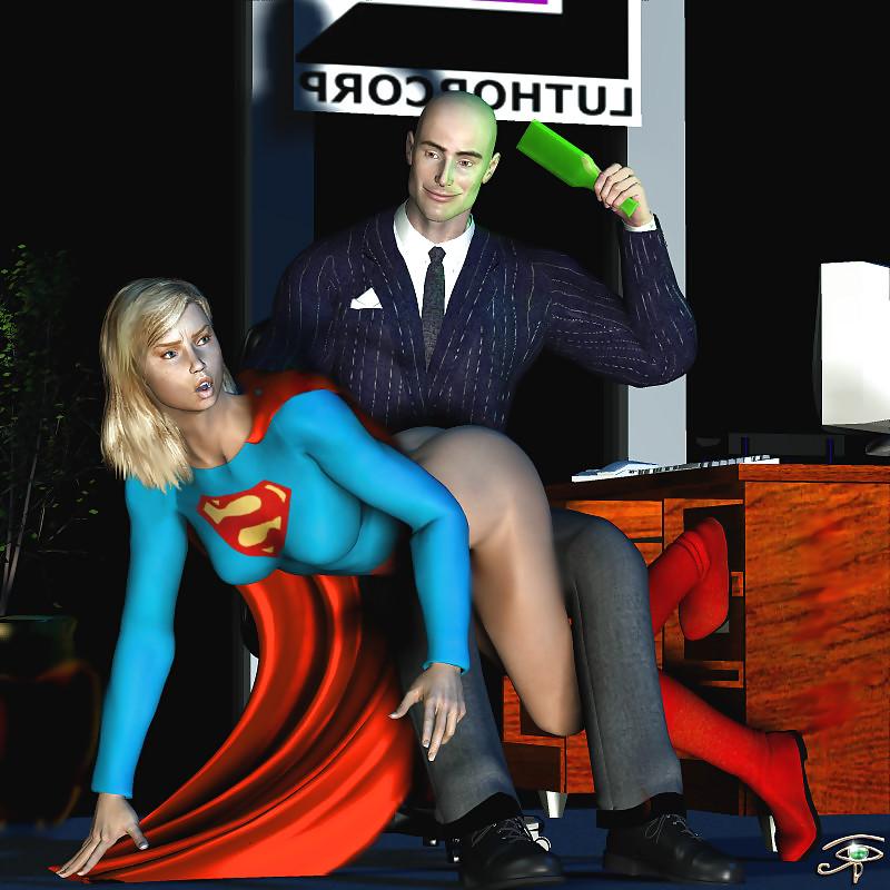 25P Superhero Spanking