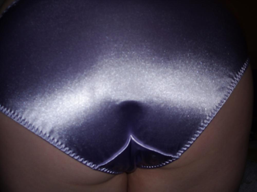 19P Wife's shiny panties
