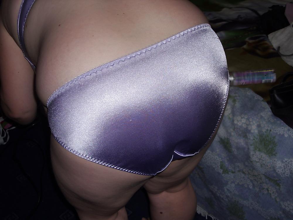 19P Wife's shiny panties