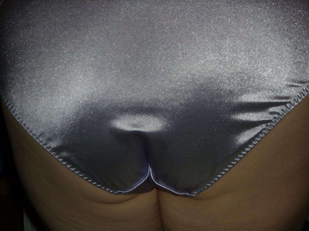 19P Wife's shiny panties