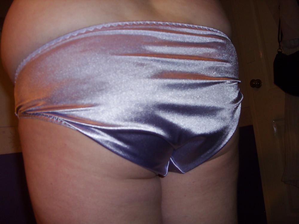19P Wife's shiny panties
