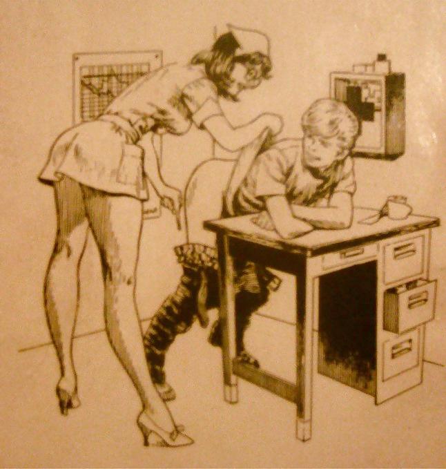 25P Sexy Cartoon nurses Spike