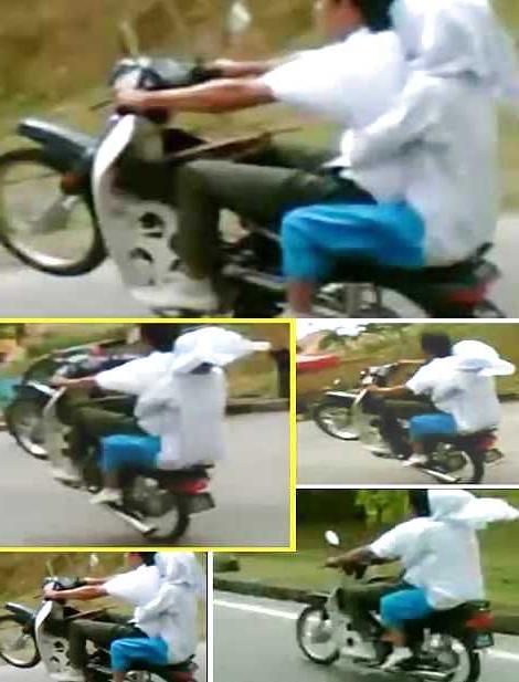 18P Motorcycles hijab niqab jilba arab turbanli tudung paki