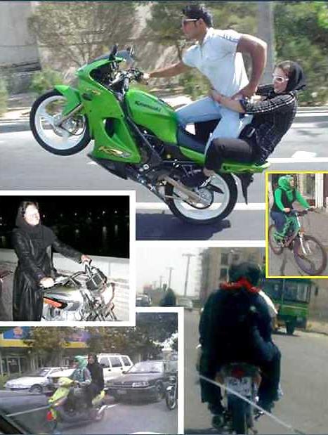 18P Motorcycles hijab niqab jilba arab turbanli tudung paki