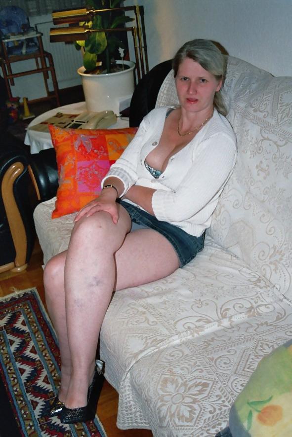 10P SAG - Wife's Hot Body In Short Tight Slinky Denim Skirt 03