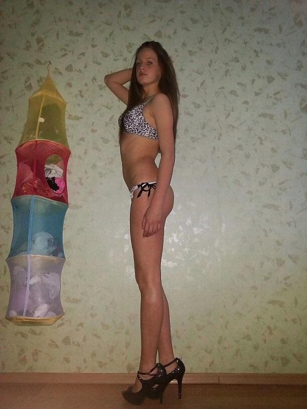 11P Skinny teen in high heels