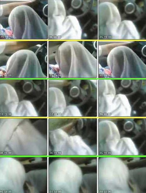 25P Jilbab & hijab & niqab & arab & tudung turban in car