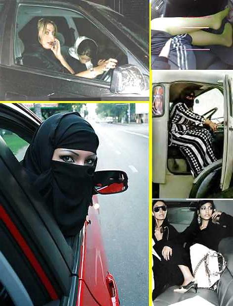 25P Jilbab & hijab & niqab & arab & tudung turban in car