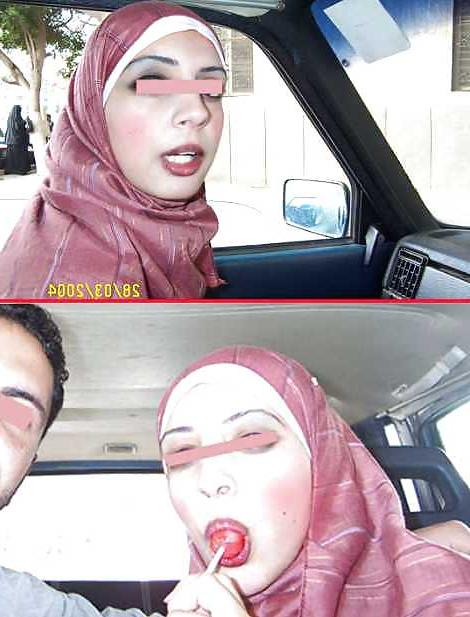 25P Jilbab & hijab & niqab & arab & tudung turban in car