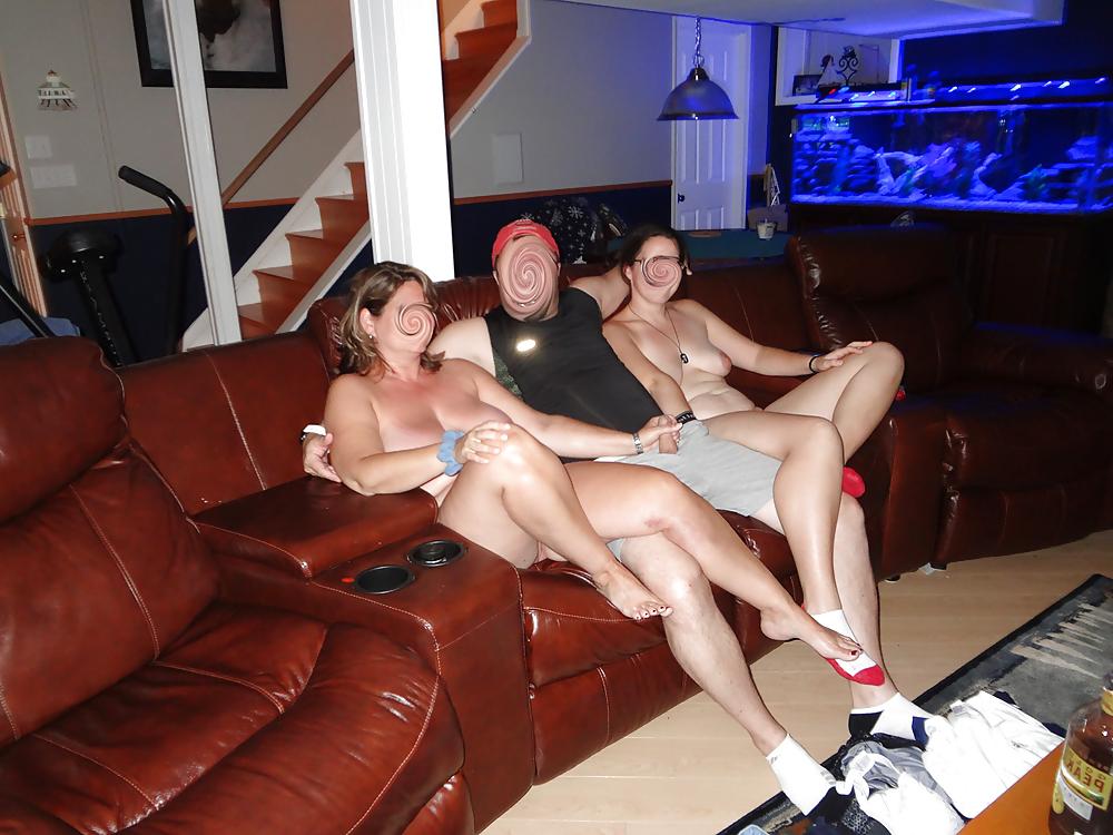 24P Couple swap wife sharing with girl on girl action