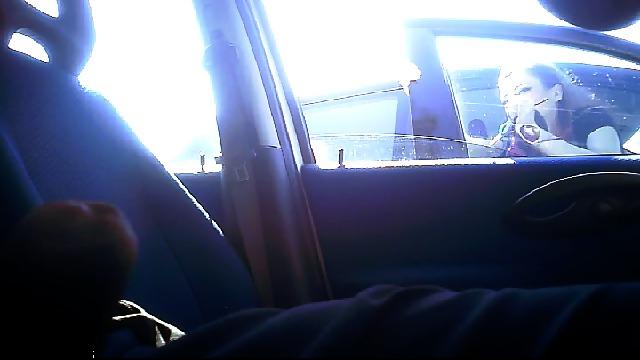 25P Flashing car masturbation - 1