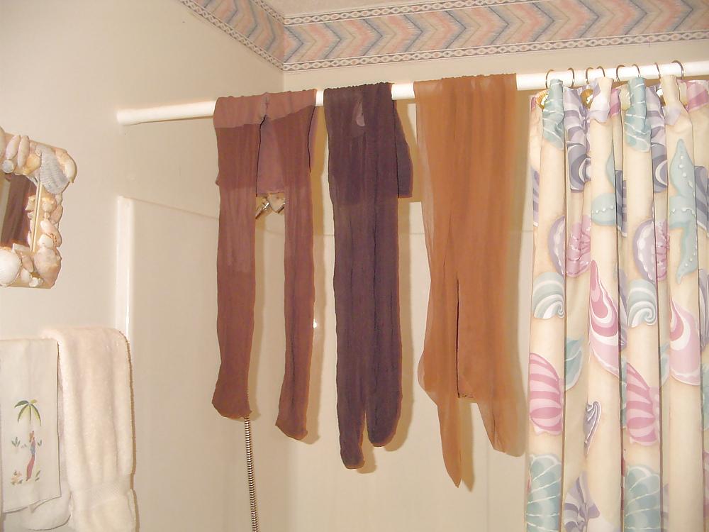 8P Found her pantyhose drawer