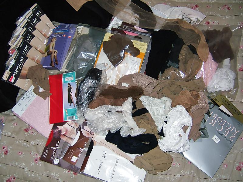 8P Found her pantyhose drawer