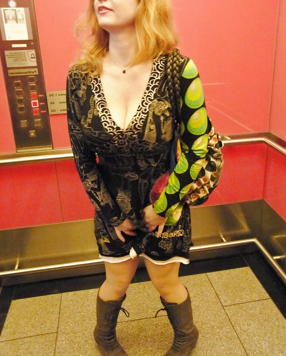 25P Chubby redhead Part17 half shaved in car & dressing room