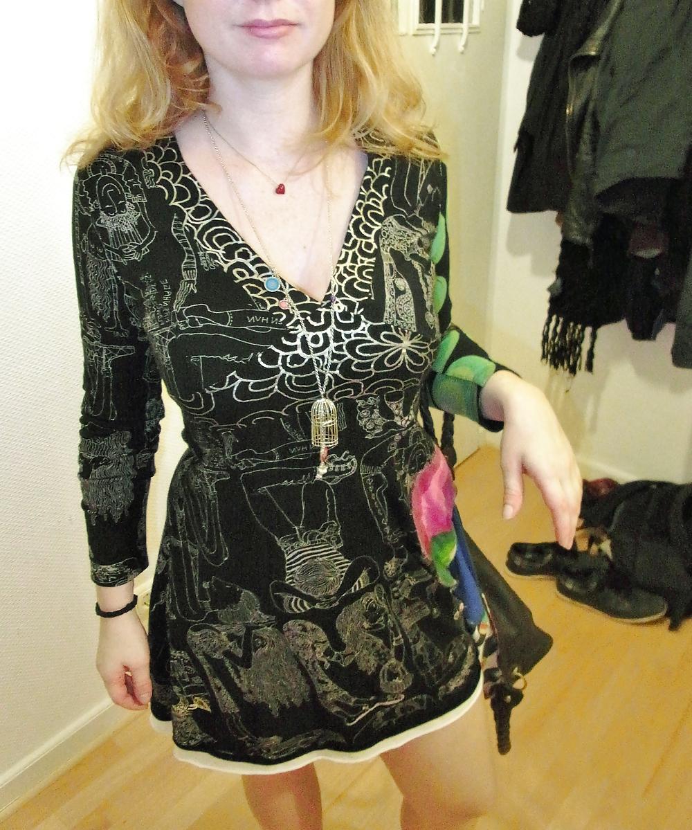 25P Chubby redhead Part17 half shaved in car & dressing room