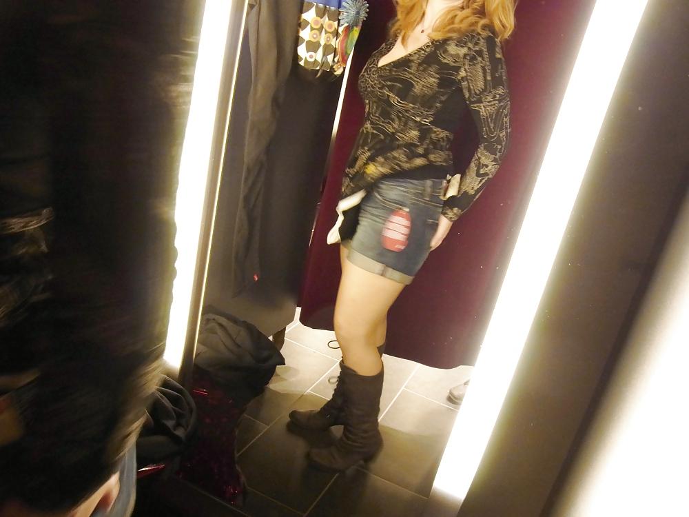 25P Chubby redhead Part17 half shaved in car & dressing room