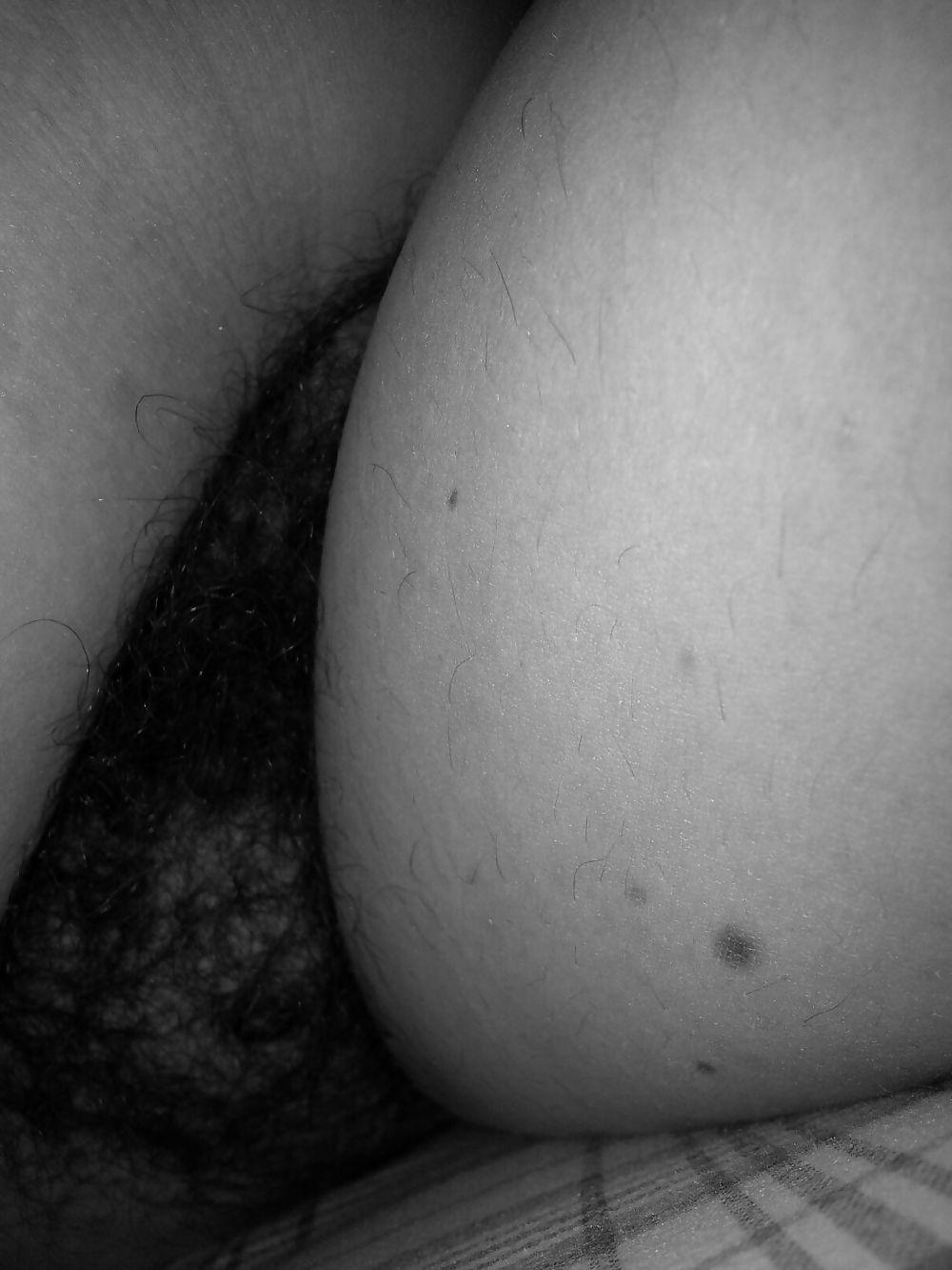 4P Wife laying on belly shots