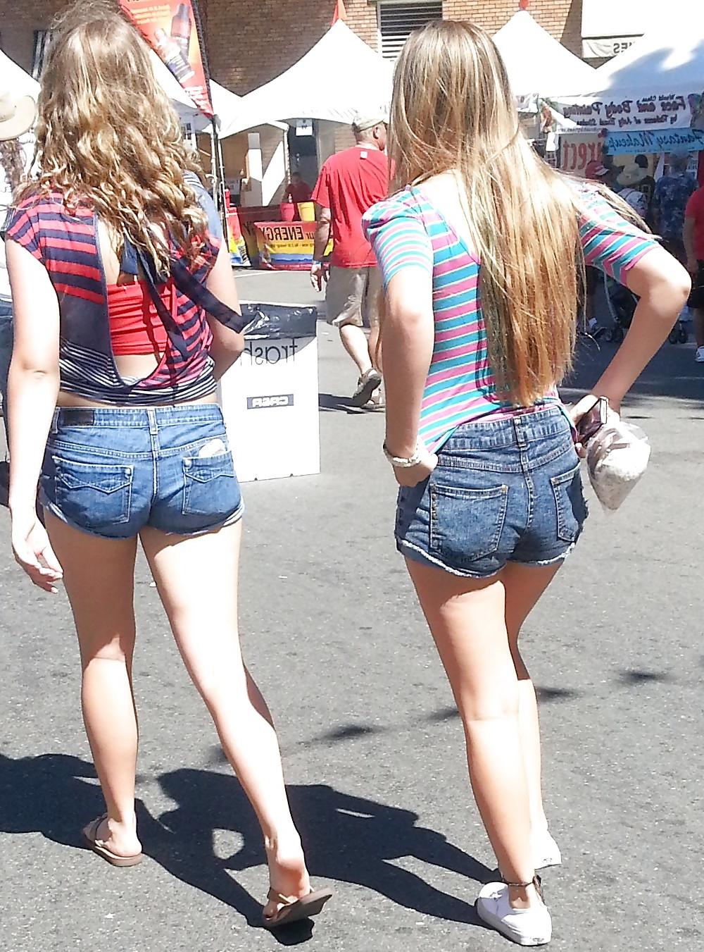 18P Tight Teens in Tiny Shorts 2