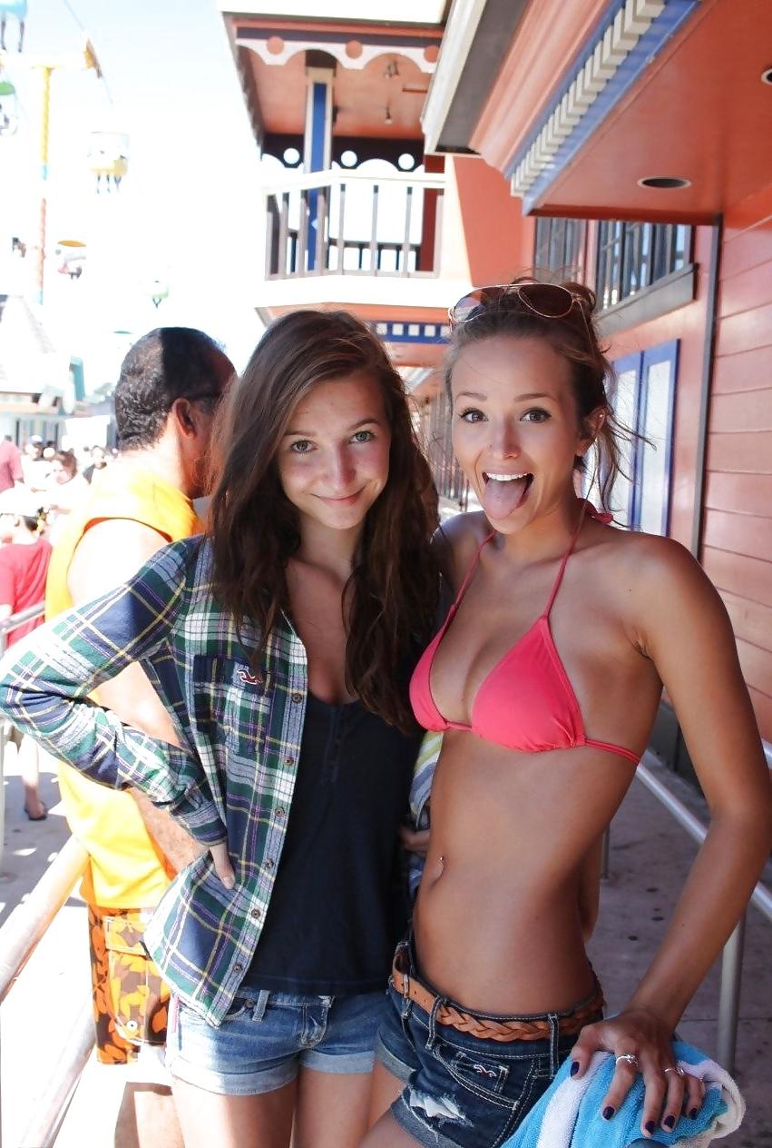 18P Tight Teens in Tiny Shorts 2