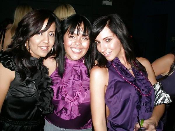 25P 2 or more girls in various Satin clothing