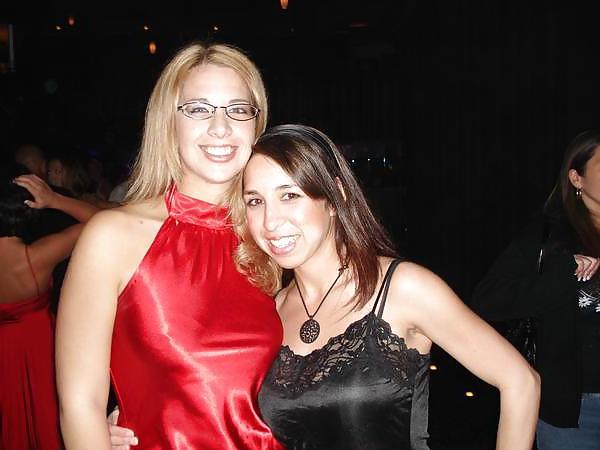 25P 2 or more girls in various Satin clothing