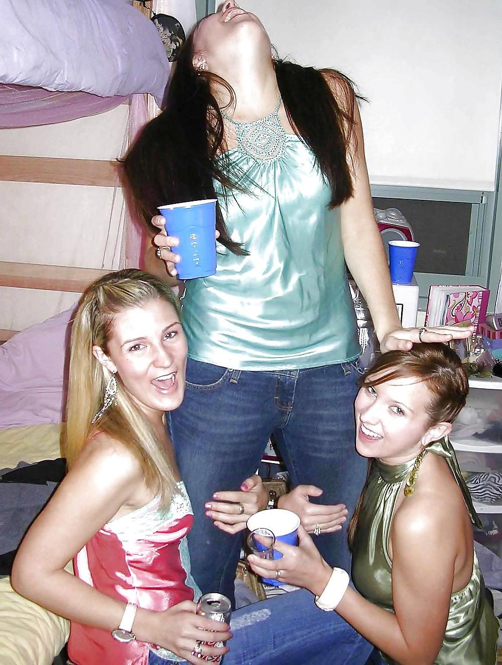 25P 2 or more girls in various Satin clothing