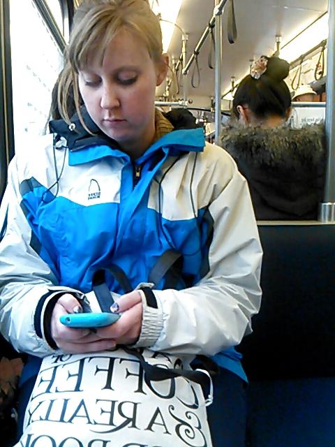 25P Voyeur Candid - More transit beauties