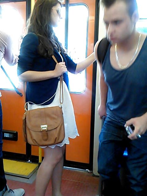 25P Voyeur Candid - More transit beauties