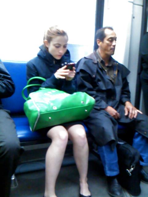 25P Voyeur Candid - More transit beauties