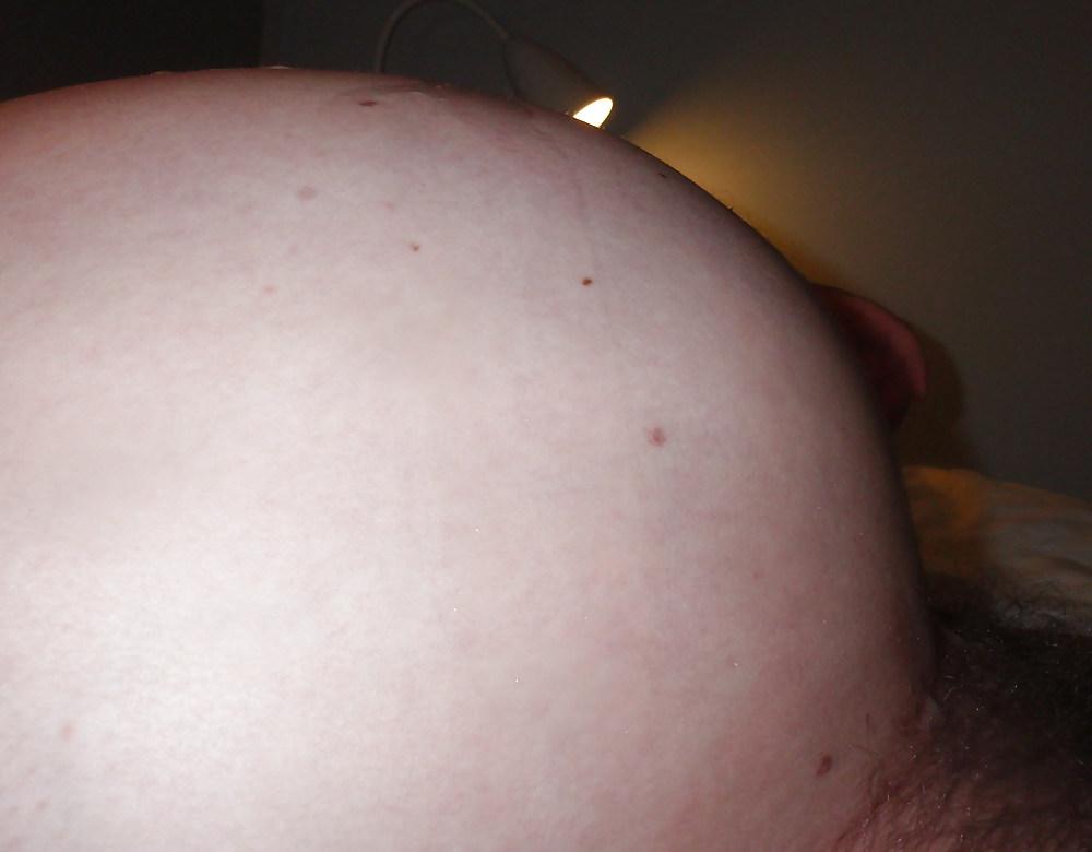 17P 5 men cum on my preggie belly 1 week before giving birth