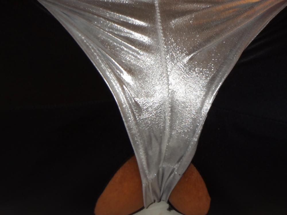 11P Silver Panties and shiny Leggings