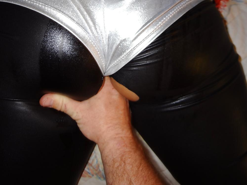 11P Silver Panties and shiny Leggings
