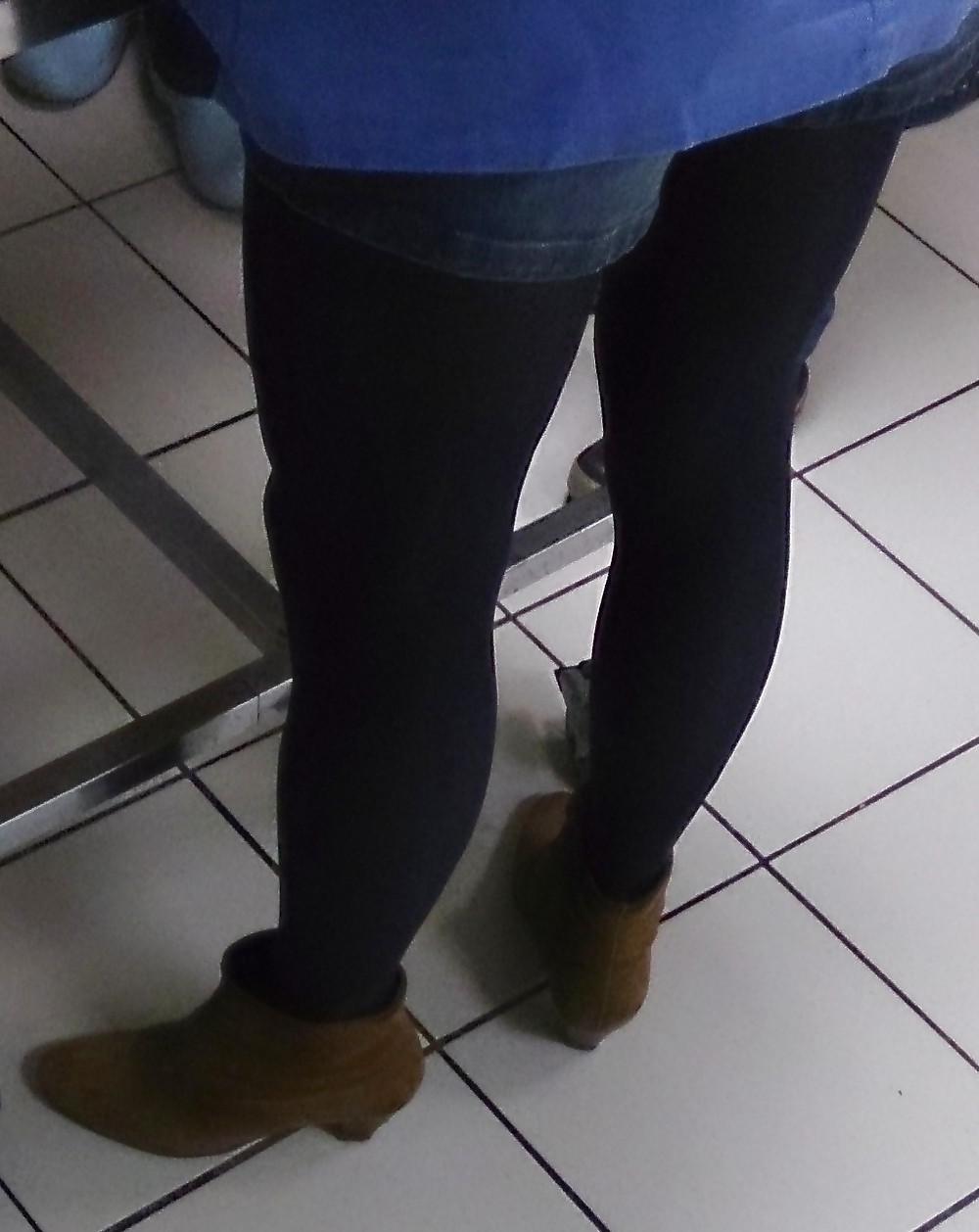25P Purple tights of Nurse at the hospital