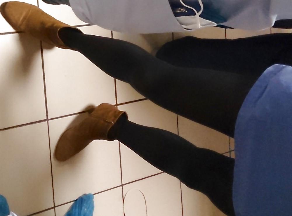 25P Purple tights of Nurse at the hospital