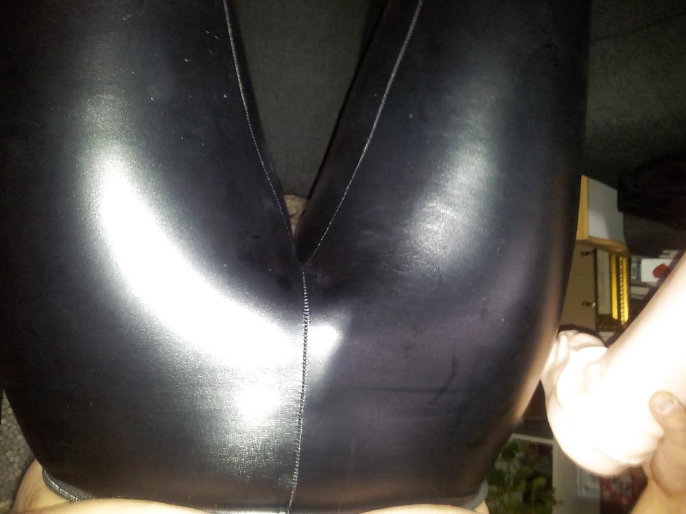 23P Shiny leggings and dildo