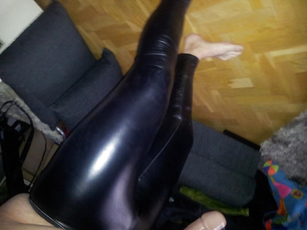 23P Shiny leggings and dildo