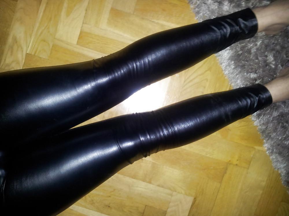 23P Shiny leggings and dildo
