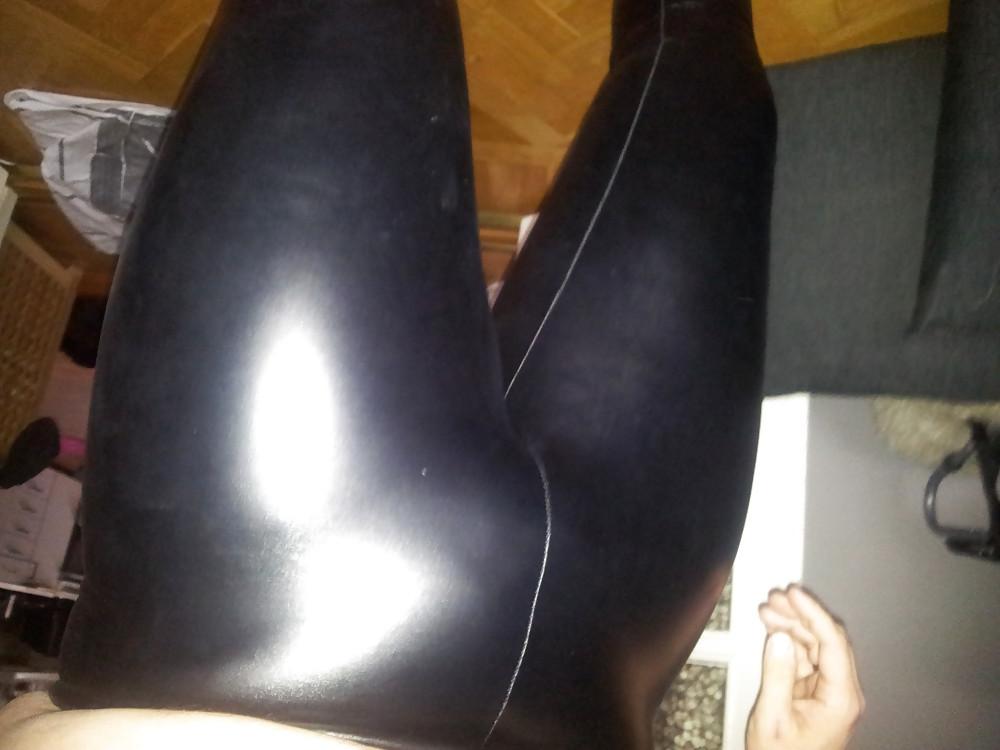 23P Shiny leggings and dildo
