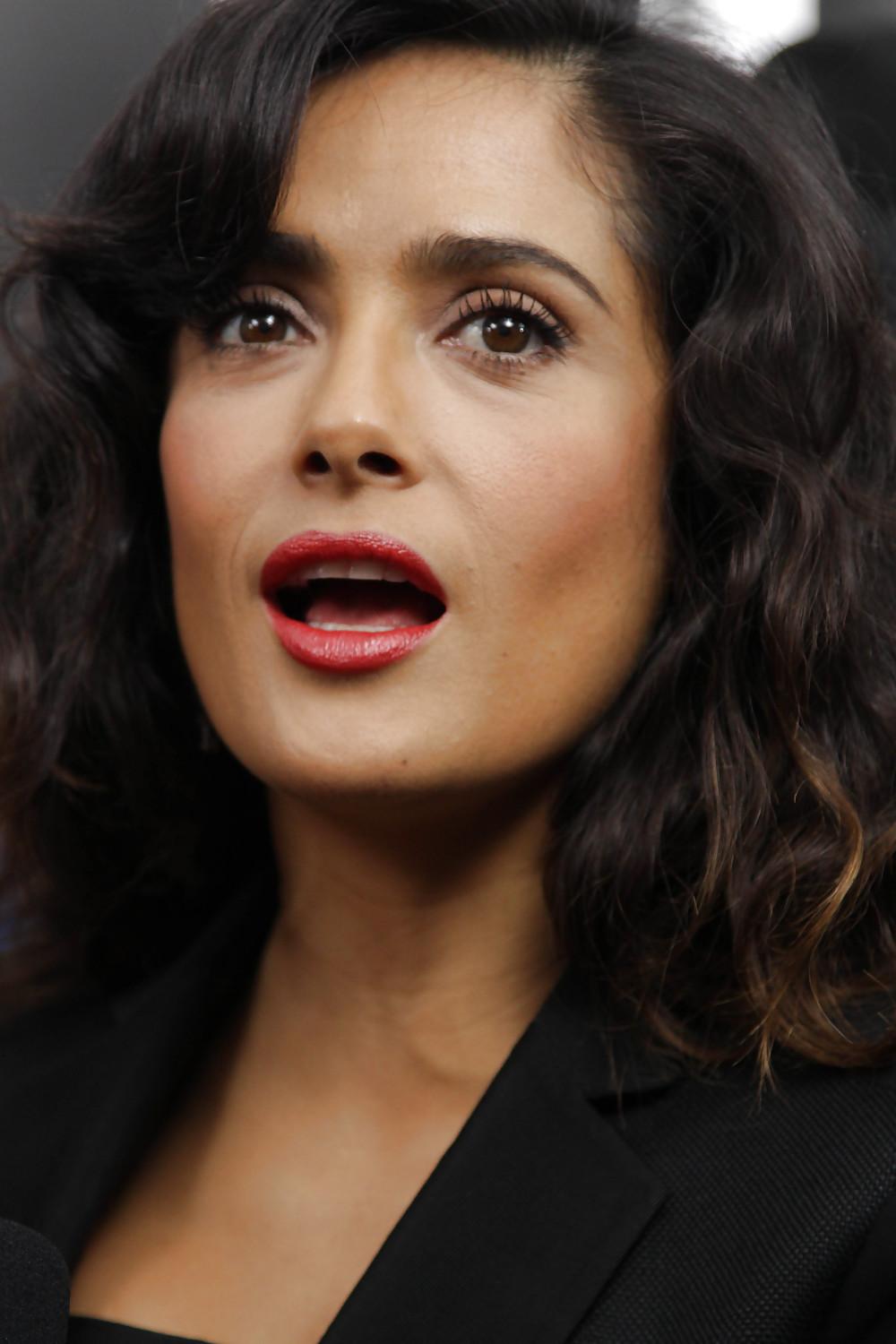 14P Hi Rez Salma Hayek for you wankers to jizz all over