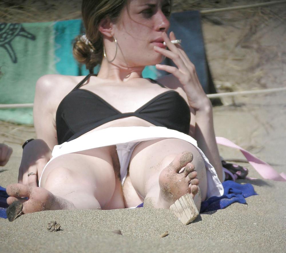 24P Panties on the beach