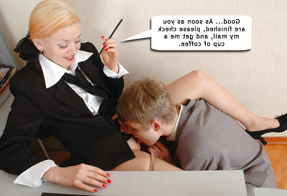 23P Office caption sluts. More light hearted fun