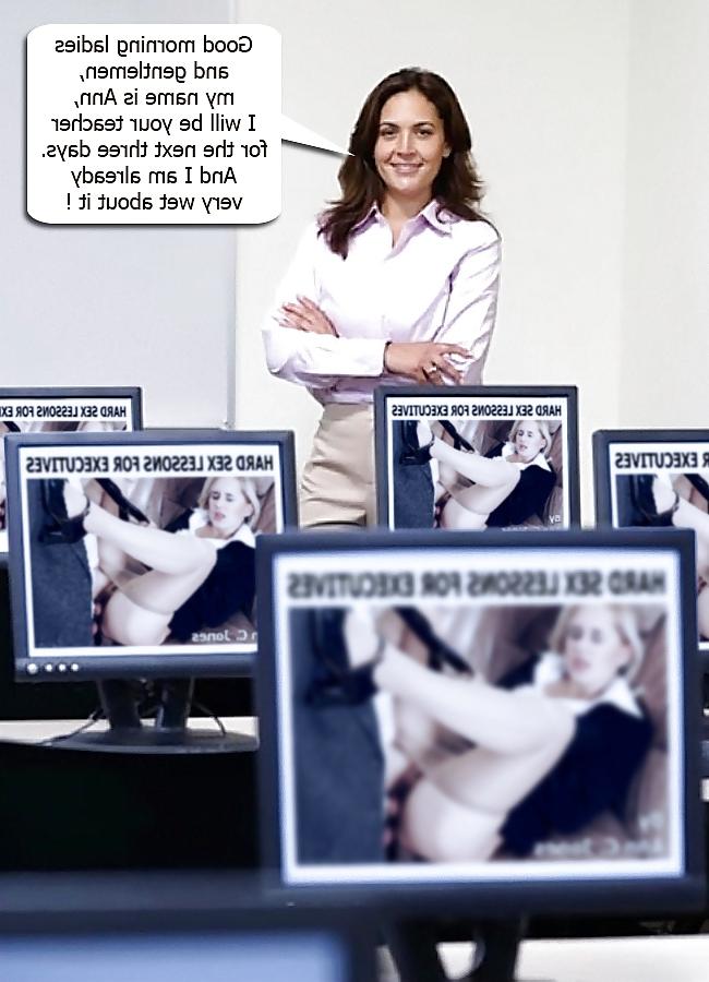 23P Office caption sluts. More light hearted fun