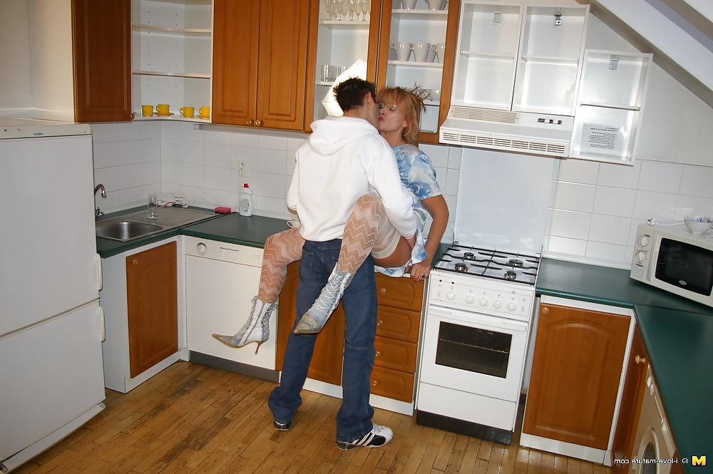 17P Kinky housewife fucked in her kitchen