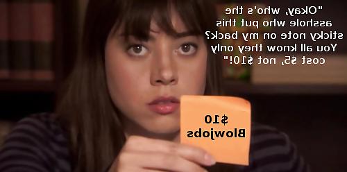 7P Aubrey Plaza captions