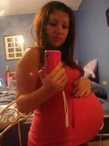 7P Huge Pregnant Belly