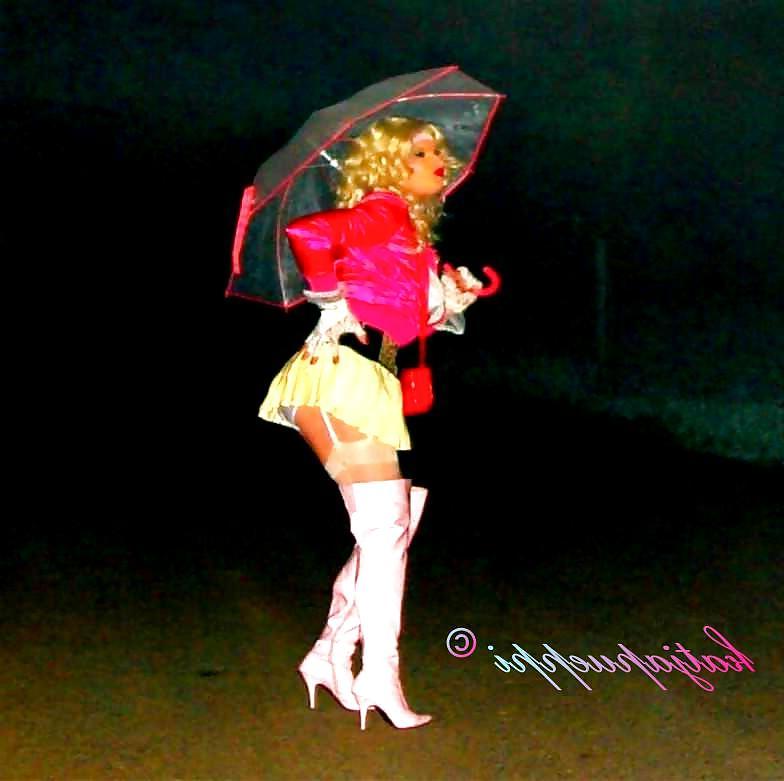 5P Transvestit prostituiert sich auf Strassenstrich Berlin 