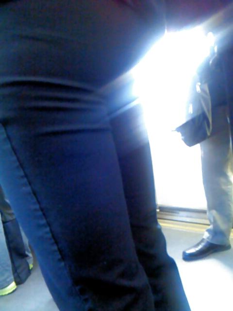25P Voyeur 6 - Upskirt-ish on gorgeous shapely thighs!