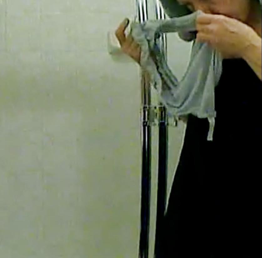 16P Mother in law smelling her own panties
